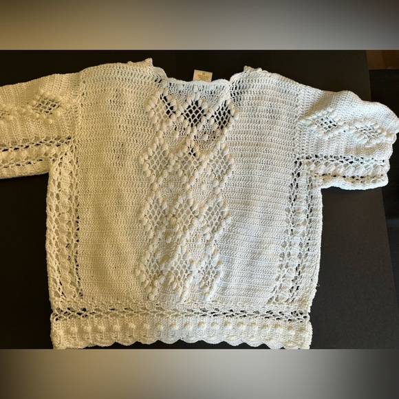 Crochet white bolaro. Krochette by papillon. - Picture 4 of 7